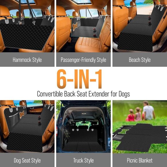 Bobby's Moment Dog Car Seat Cover for Back Seat - Picture 8 of 8